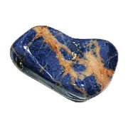 Sunset Sodalite tumbled (Sunset Sodalite tumbled) - Rock Identifier